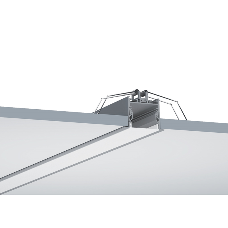 Recessed Aluminum LED Profile Light Diffuser For LED Strip Lights - Inner Width 45mm